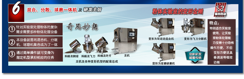 双运动实验室台式小型混合机